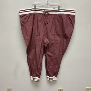 Torrid Women Mauve Plus Size Drawstring Poplin Wild Ginger Athletic Jogger 5X 28